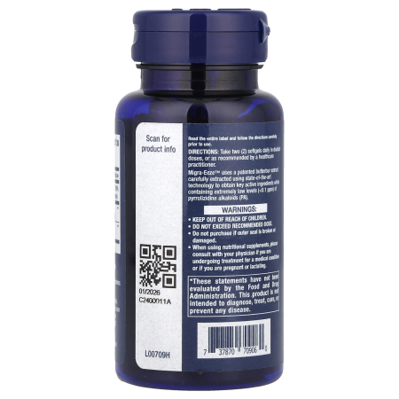 Migra-Eeze, Butterbur-Ginger-Riboflavin, Life Extension, 60 softgels [2]