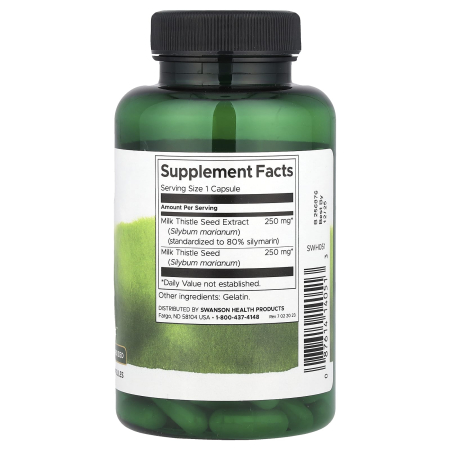 Milk Thistle Extract, 500 mg, Swanson, 120 capsule SWH051 [1]