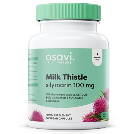 Osavi - Milk Thistle Extract, Silymarin 100 mg, Osavi, 60 capsule