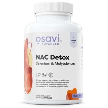 Osavi - NAC Detox, Selenium & Molybdenum, Osavi, 120 capsule