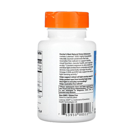 Natural Vision Enhancers with Lutemax 2020, Doctor's Best, 60 softgels [2]