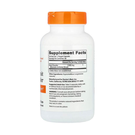 Noni Fruit, 650 mg, Doctor's Best, 120 capsule [1]