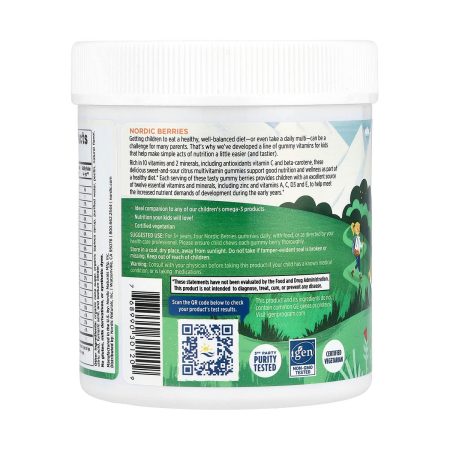 Nordic Berries, Multivitamin Gummies, Nordic Naturals, 120 jeleuri [2]
