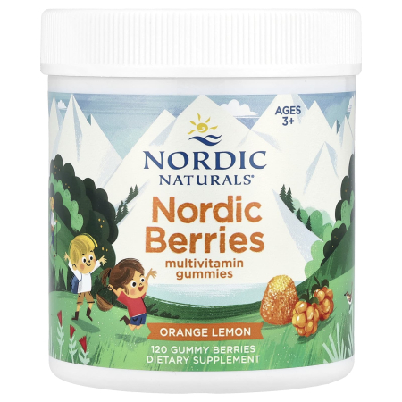 Nordic Naturals - Nordic Berries, Multivitamin Gummies, Nordic Naturals, 120 jeleuri