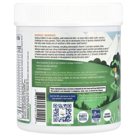 Nordic Berries, Multivitamin Gummies, Nordic Naturals, 120 jeleuri [2]