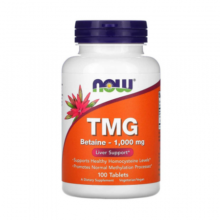TMG, (Trimethylglycine) 1000 mg, Now Foods, 100 tablete