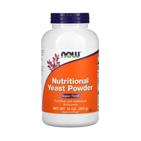Nutritional Yeast Powder (Drojdie Nutritiva), Now Foods, 284g