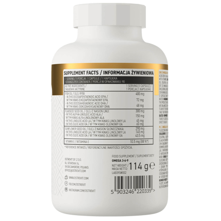 Omega 3-6-9, OstroVit, 90 capsule [1]