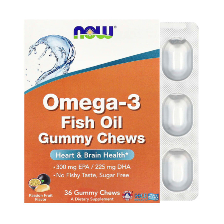 Now Foods - Omega-3 Fish Oil Gummy Chews, NOW Foods, 36 jeleuri
