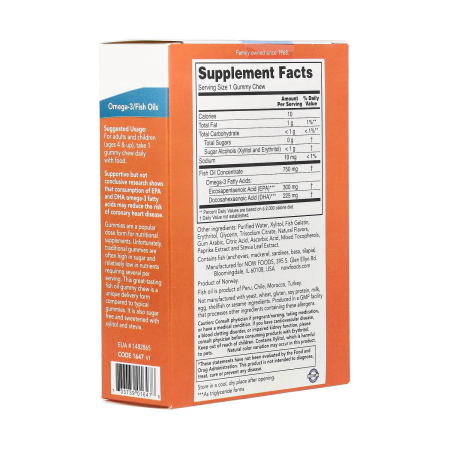 Omega-3 Fish Oil Gummy Chews, NOW Foods, 36 jeleuri [2]