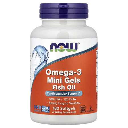 SANATATEA CREIERULUI - omega-3-mini-gels-now-foods