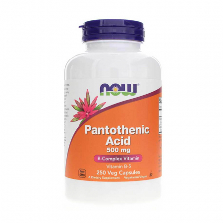 Vitamina B - pantothenic-acid-now-foods