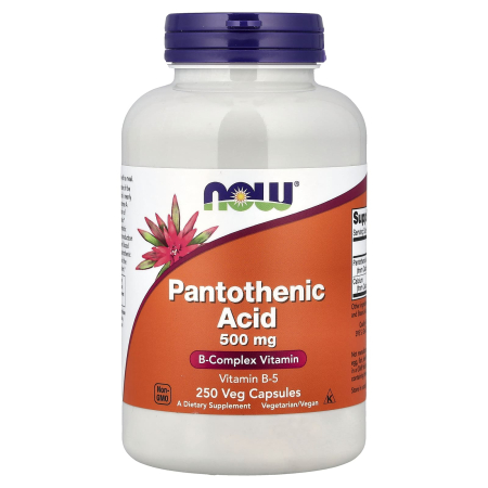 Vitamina B - pantothenic-acid-now-foods