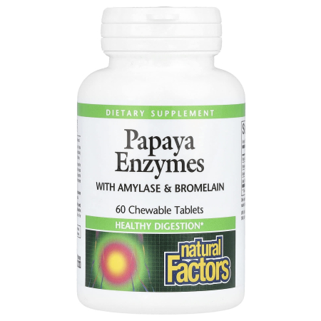 Natural Factors - papaya-enzymes-with-amylase-bromelain-natural-factors