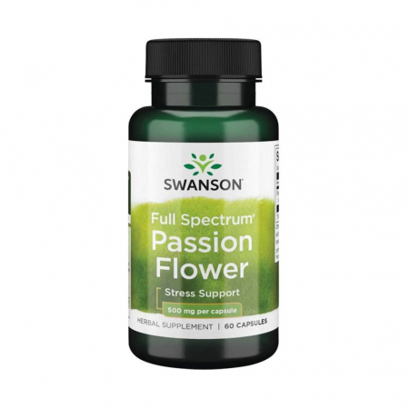 Passion Flower (Floarea Pasiunii), 500mg, Swanson, 60 capsule SW1143