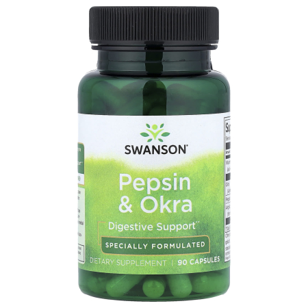 Swanson - Pepsin & Okra, Swanson, 90 capsules SW1396
