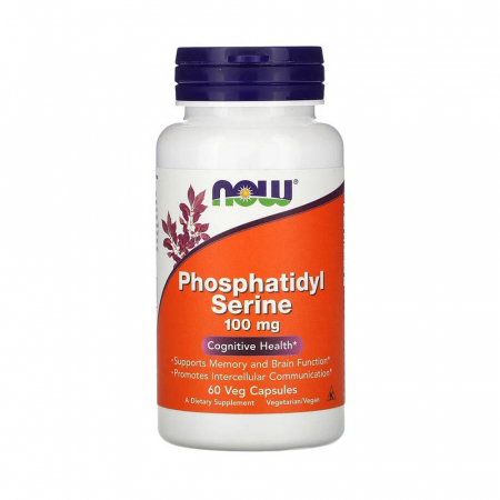Phosphatidyl Serine (Fosfatidilserina), 100mg, Now Foods, 60 capsule