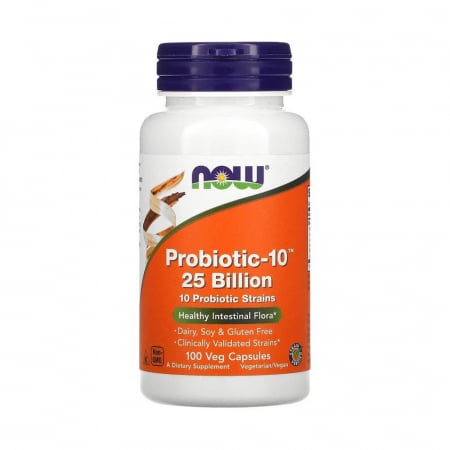 Probiotic-10 (Probiotice) 25 Billion, Now Foods, 100 capsule