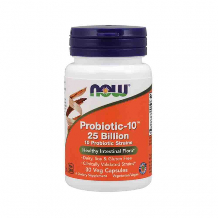 Probiotic-10 (Probiotice) 25 Billion, Now Foods, 30 capsule