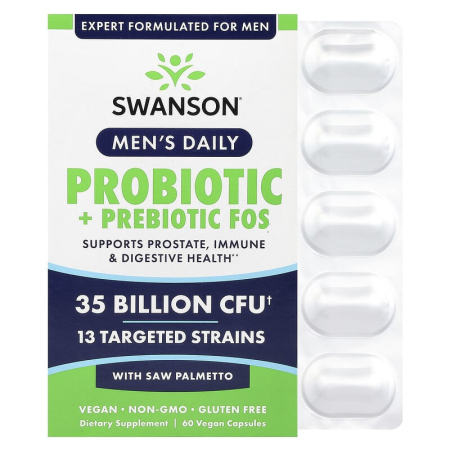 Lactobacillus - probiotic-prebiotics-fos-with-saw-palmetto-swanson