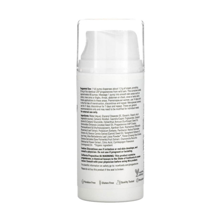Progesterone from Wild Yam, Balancing Skin Cream, NOW Foods, 85 g [1]