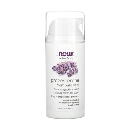 Now Foods - Progesterone from Wild Yam, Balancing Skin Cream, Lavandă, NOW Foods, 85 g