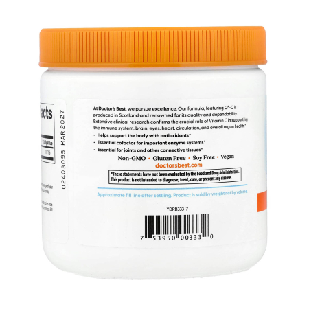 Pure Vitamin C Powder, Doctor's Best, 250g [2]
