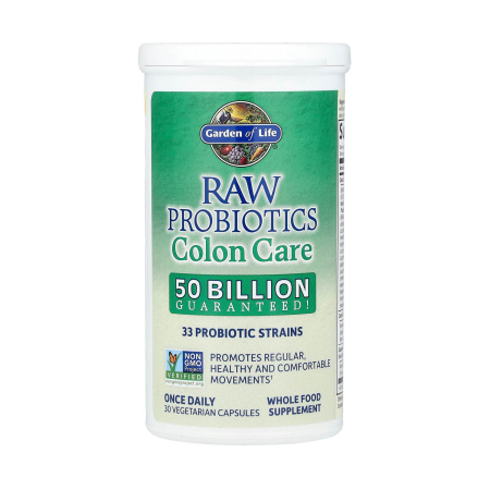 RAW Probiotics, Colon Care, Garden of Life, 30 capsule [2]