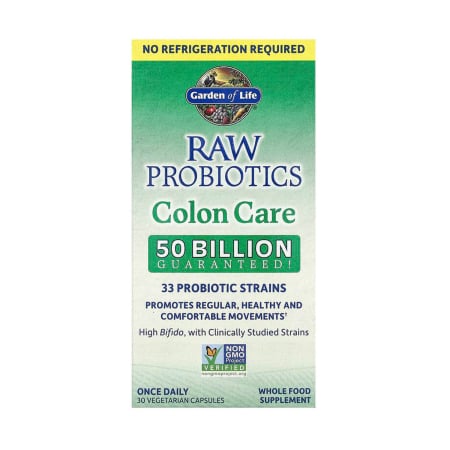 Garden of Life - RAW Probiotics, Colon Care, Garden of Life, 30 capsules
