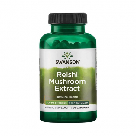 Reishi Mushroom Extract (Ganoderma Lucidum), 500mg, Swanson, 90 capsule SWH143