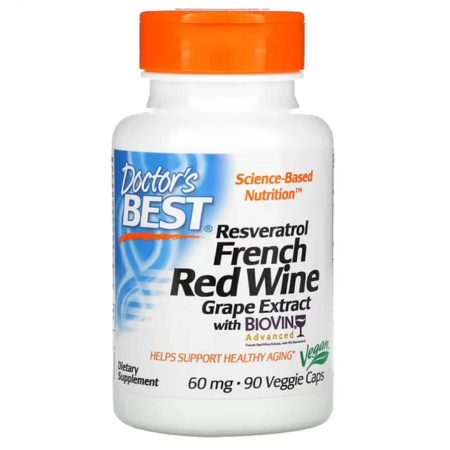 Grapeseed (Seminte Struguri) - resveratrol-french-red-wine-grape-extract-doctors-best