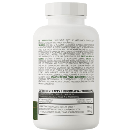 Resveratrol (trans-resveratrol) 150 mg, OstroVit, 60 capsule [1]