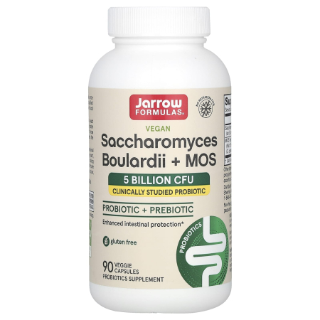 Saccharomyces Boulardii Plus MOS, 5 Billion, Jarrow Formulas, 90 capsule