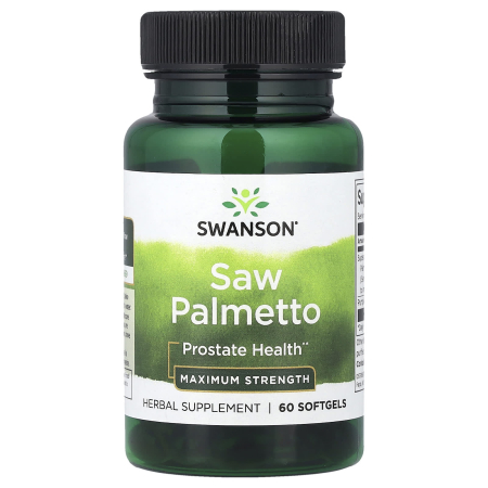 Swanson - Saw Palmetto Extract, Maximum, Swanson, 60 softgels SWH221