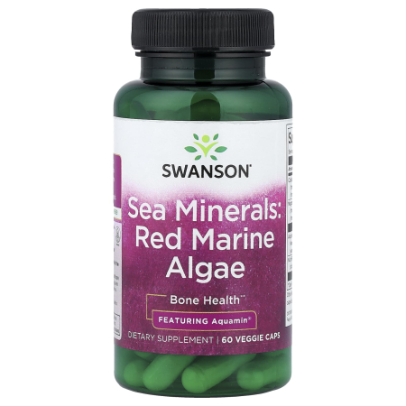 Swanson - Sea Minerals, Red Marine Algae, Swanson, 60 capsules SWU682
