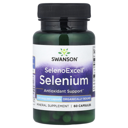 Swanson - SelenoExcell®, Selenium, 200 mcg, Swanson, 60 capsule SWU086