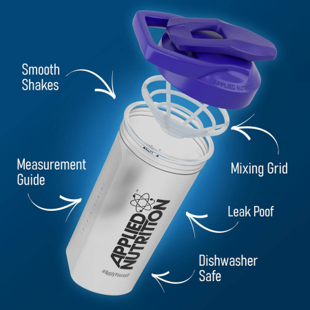 Shaker, Clear & Blue, Applied Nutrition, 700 ml [2]