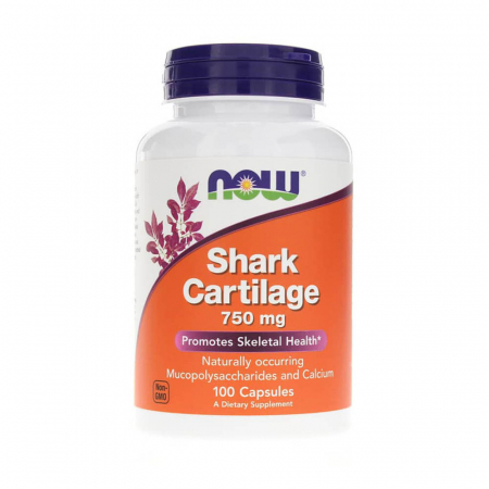 Shark Cartilage (Cartilaj de rechin), 750 mg, Now Foods, 100 capsule