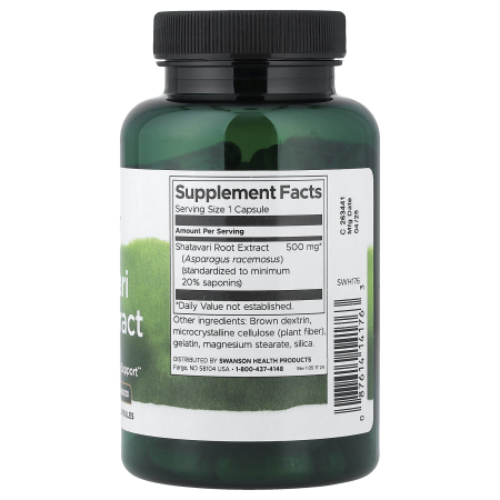 Shatavari Root Extract, 500 mg, Swanson, 120 capsule SWH176 [1]