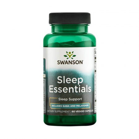 Sleep Essentials with GABA and Melatonin, Swanson, 60 capsule SWC104