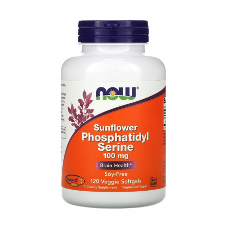 SANATATEA CREIERULUI - sunflower-phosphatidyl-serine-100mg-now-foods