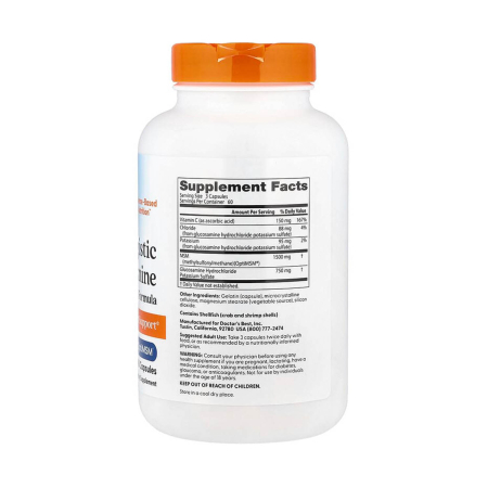 Synergistic Glucosamine MSM Formula with OptiMSM®, Doctor's Best, 180 capsule [1]