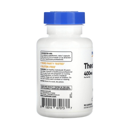 Theobromine, 400 mg, Nutricost, 90 capsule [2]
