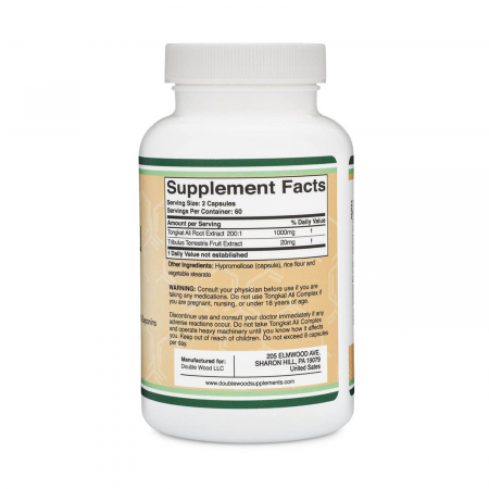 Tongkat Ali Extract, Double Wood Supplements, 120 capsules [1]