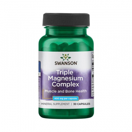 Triple Magnesium Complex, 400mg, Swanson, 30 capsule SW1243