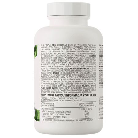Triple Zinc, 15 mg, OstroVit, 90 capsule [1]