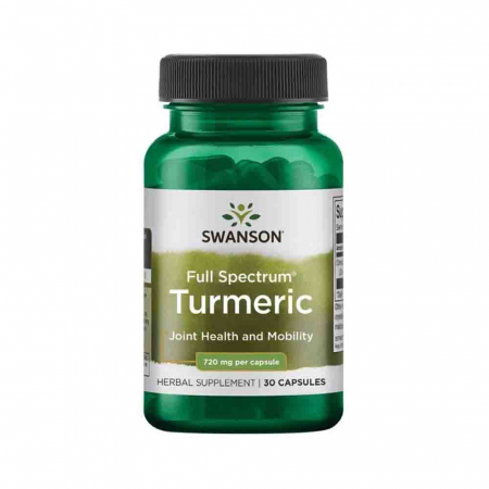 Turmeric (Curcuma Longa), 720mg, Swanson, 30 capsule SW1240