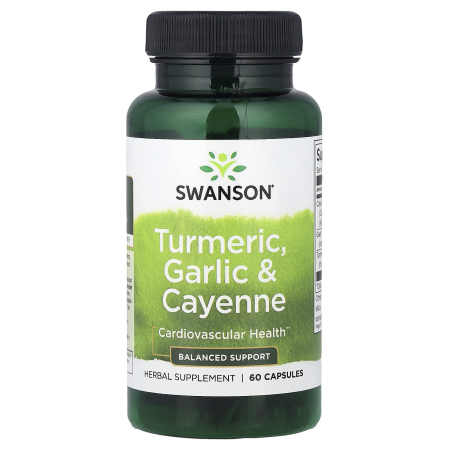 Swanson - Turmeric, Garlic & Cayenne, Swanson, 60 capsule SW1575