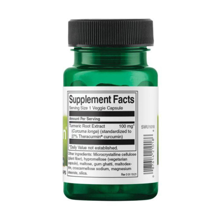 Turmeric Root Extract, Theracurmin, 100 mg, Swanson, 30 capsules SWU1018 [1]