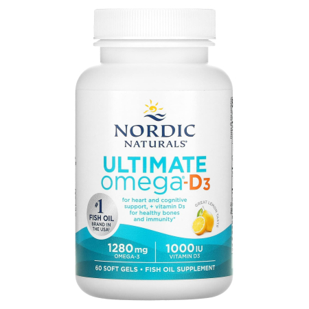 Ultimate Omega-D3, 1280 mg, Nordic Naturals, 60 softgels [2]